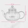 The teapot is a teapot with a glass lid and sieve "Diana. Grace ", 1 l