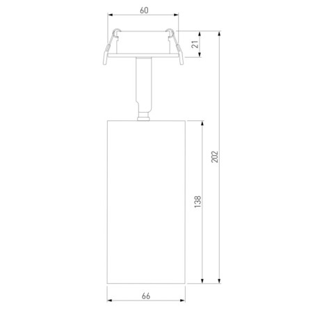 Lamp ceiling Elektrostandard, Diffe LED 15 W, 66x66x208 mm, IP20, white, black color-2
