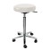 The prize chair is low, d = 45 cm, pneumatic lift, five -pound chrome, ivory color