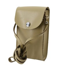 Bag (BT001-11140) genuine leather, beige, 1x200x11 cm