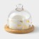 Ceramic “Marbl”, 150 ml, d = 8 cm, with a stand and a lid