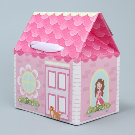 Gift folding box, packaging, “princess house”, 15 x 18 x 10 cm