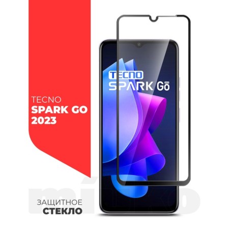 Miuko protective glass for Tecno Spark GO 2023, Full Screen, Complete glue