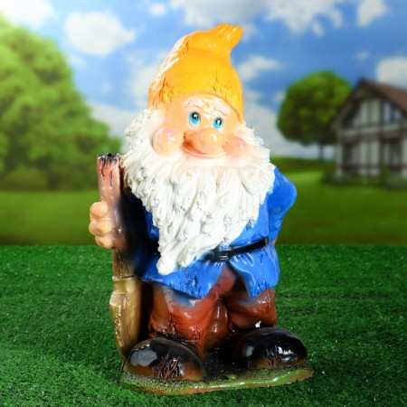 Garden figure "Dwarf handsome with a shovel" 40x21cm