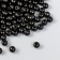 Set of beads "needlework" plastic, diameter 5 mm, 25 g, black