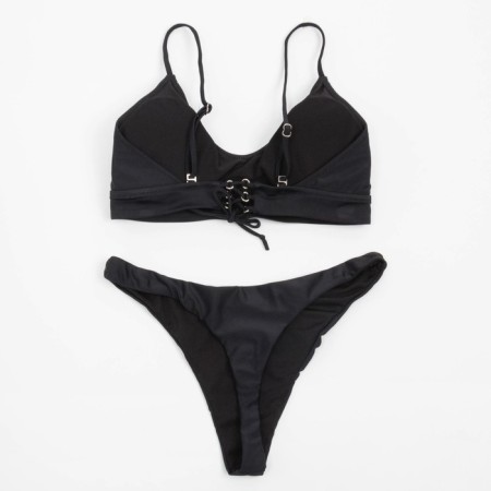 Swimsuit female separate minku color black, size 42-8