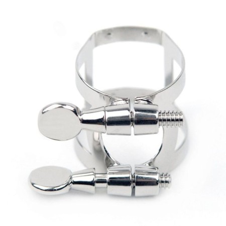 Ligature for saxophone tenor Rico RTS1LN Nickel.