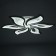 Causteen with PDU 671143/6 LED 168W Dimmer 3 modes 3000-6000k white 71x71x8.3 cm Bayerlux