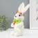 Souvenir "White Bunny with carrots" 12x11x22.5 cm