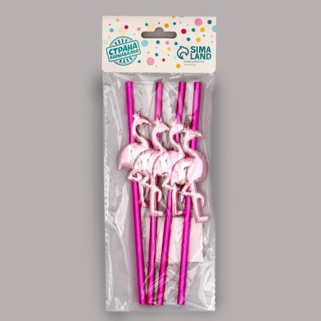 Tubes for the Flamingo cocktail, in the set 4 pcs.-2
