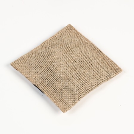 D jute washcloth with herbs "Light breath" Mint, sage eucalyptus 12x12 cm Dobroparov-3