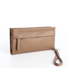 Women's wallet with lightning, beige color