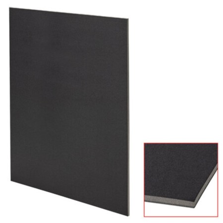 Foam card 5mm B2 500*700mm Brauberg black matte, set of 5 sheets 112472-1