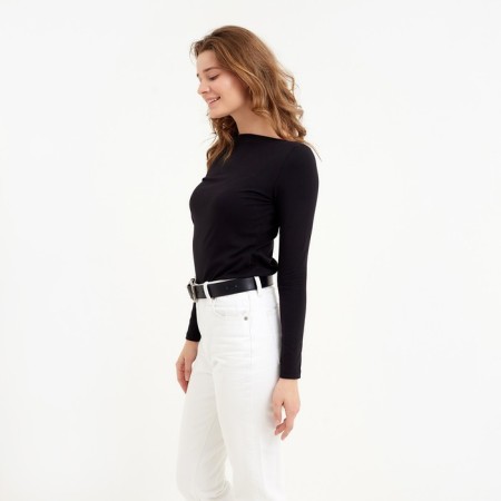 Longsliv Women's Minaku: Basic Line Black Color, Rr. 46-1
