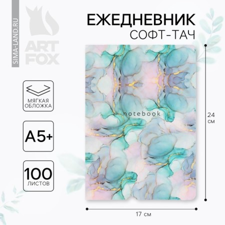 Diary A5+, 100 l. Soft region. SOFT-Tach "Divorces"
