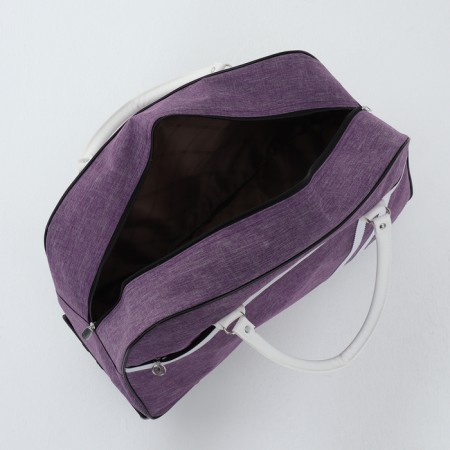 Road bag on wheels, outer pocket, purple color-4