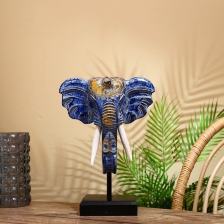 Souvenir "Elephant Head" on a stand, Albezia 40 cm-1