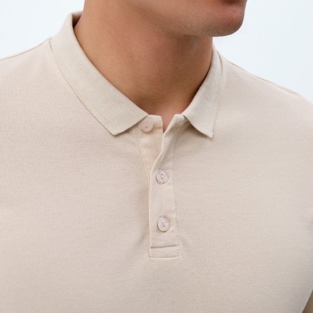 T-shirt (Polo) Male Minaku Regular Fit: beige color, river 52-6