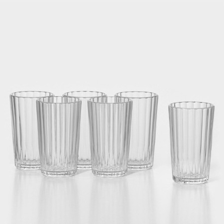 Set of glass glasses "Mystery", 280 ml, 6 pcs