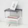 Standing on metal legs "Loft", 29.5 × 26 × 17.2 cm, color gray color