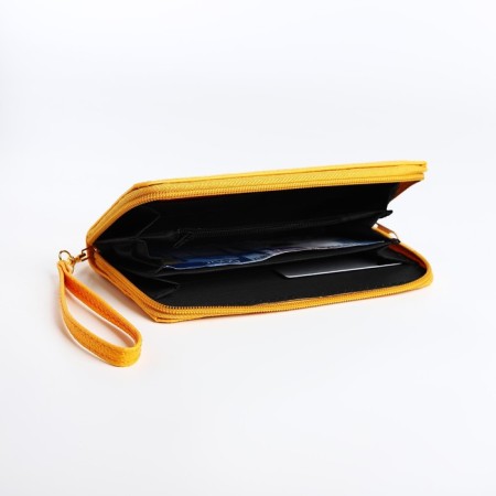 Women's wallet with lightning, yellow color-3