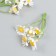 Flowers for decorating "chamomile in a bunch" Flower D-2 cm white 7 cm