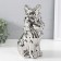 Souvenir Ceramics "Leo in the Crown" silver 17x12x26 cm