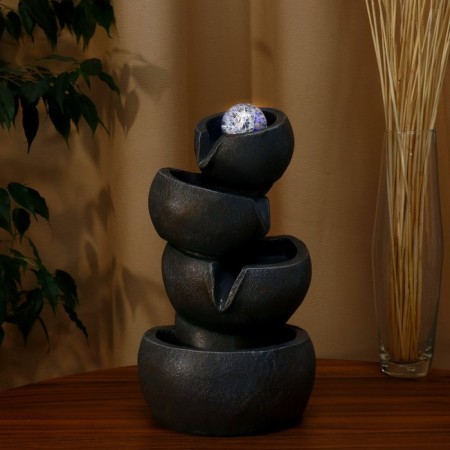 Fountain "overflow" of the bowls, 19x15x33.5 cm (with backlight)-1