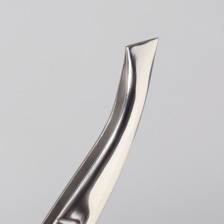 Pinzet "Premium" beveled, wide, 8.5 × 0.8 cm, on the blister, silver color-8