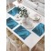 A set of napkins for setting the table "Blue vortex", rectangular, size 32x46 cm, 4 pcs