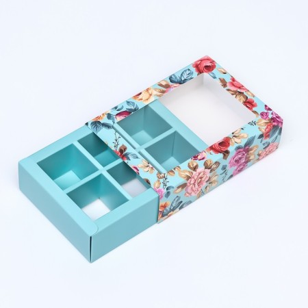 Box for sweets 6 pcs, "elegance" 13.7 x 9.8 x 3.10-3
