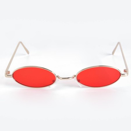 Sunglasses "OneSun", UV 400, pipe 15.5 cm, width 14 cm, 3 x 5.5 cm, red-1