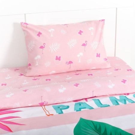 Bed linen 1.5 joint venture "Spring Palms", Minnie Mouse, 143*215 cm, 150*214 cm, 50*70 cm -1 pcs, Poplin-1