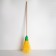 Polypropylene broom "Baby", with a cuttings, small, 95 cm, color mix