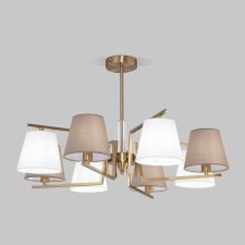 Ceiling Lamp EUROSVET OZARK 60149/8, E14, 8x40W, 770x770x480 mm, brass color