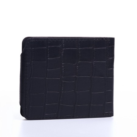 Male purse on a magnet, black color-1