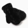 Women's mittens minku, black color, 26 cm