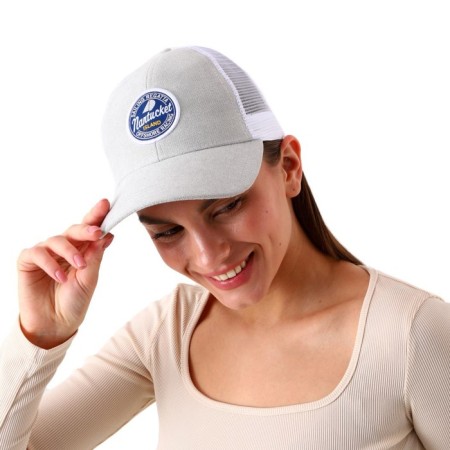 Women's cap with a mesh "Sail", river 56-8
