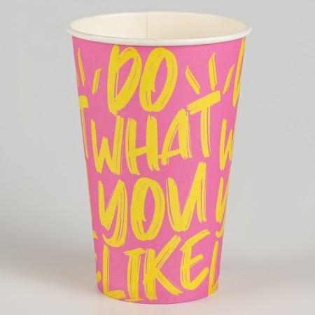 A single -boiled paper cup for coffee "Like", 400 ml-1