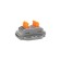 Terminal of QMS 222-423p Passing 3 poles, with an mounting platform (0.08-4 mm²), gray (25 pcs.