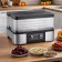 Drywall for vegetables and fruits KitFort KT-1958, 450 W, 5 tiers, timer, silver-black