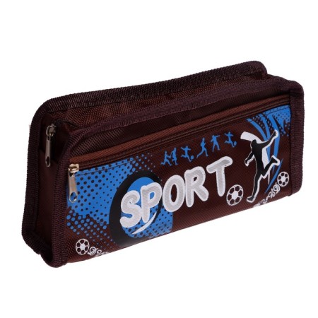 School Penal on the zipper 2 departments "Sport", mix-8