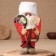 The amulet-Domova "Glory in a fur hat with a spoon and horseshoe", medium, 33x23x10 cm, mix