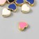 A set of beads for creativity plastic "Hearts, Bright gloss" mix 10 pcs 1.2x1.2 cm