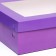 Packaging for 12 cupcakes with a window, lilac, 32.5 x 25.5 x 10 cm