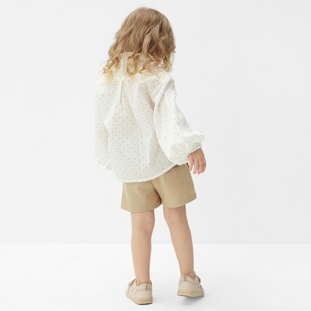 Children's shorts Minaku: Cotton Collection Beige Color, Height 128-4