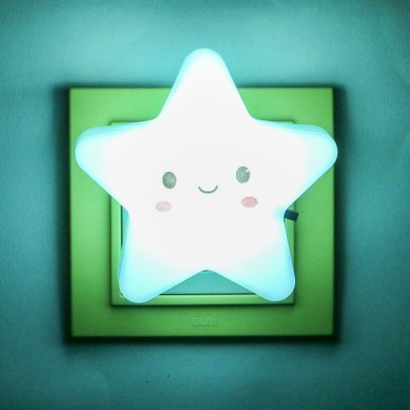 Night Plastic LED "Star" with a 220V circuit breaker mix 8x8.5x5 cm Risalux-2