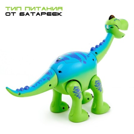 The radio -controlled “Mike” dinosaur, light and sound effects, works from batteries-4