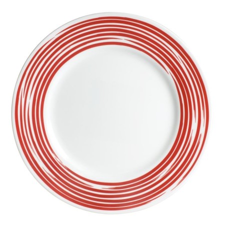 Dining plate Brusheda Red, D = 27 cm