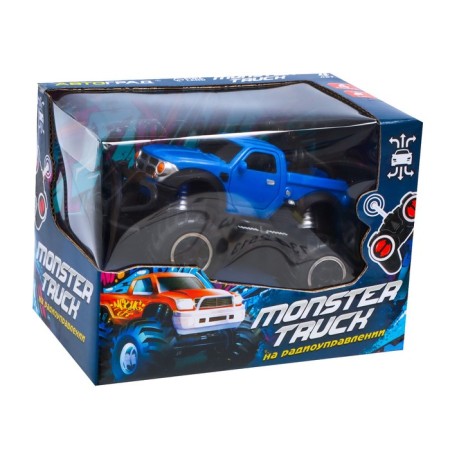 Radio -controlled jeep "pickup", works on batteries, blue color-4